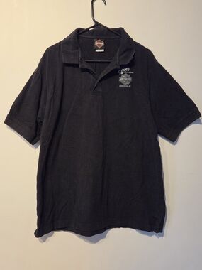 Harley-Davidson Men's Black Polo Shirt